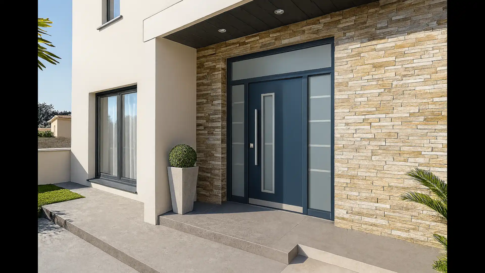 Műanyag bejárati ajtó